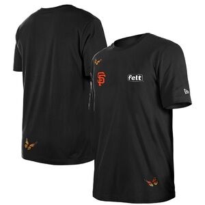 Men's-New Era x Felt  Black San Francisco Giants T-Shirt Sz L